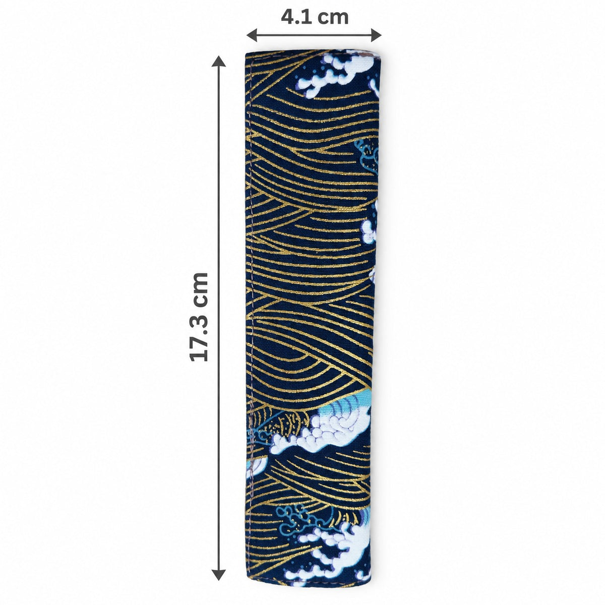 Handmade Pen Sleeve with Gold Foiling – Traditional Chinese Style Fabric Pen Pouch