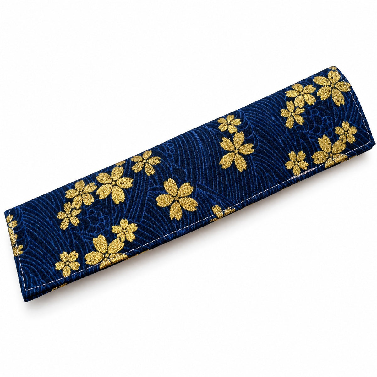 Handmade Pen Sleeve with Gold Foiling – Traditional Chinese Style Fabric Pen Pouch