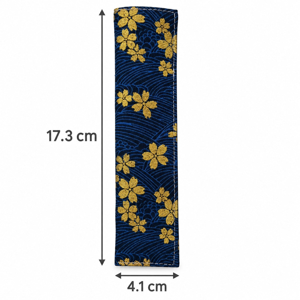 Handmade Pen Sleeve with Gold Foiling – Traditional Chinese Style Fabric Pen Pouch