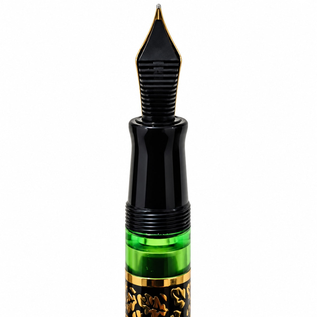 Admok M800 Divine Beast Deer Fountain Pen – Medium Iridium Nib, Piston Filling, Black & Gold