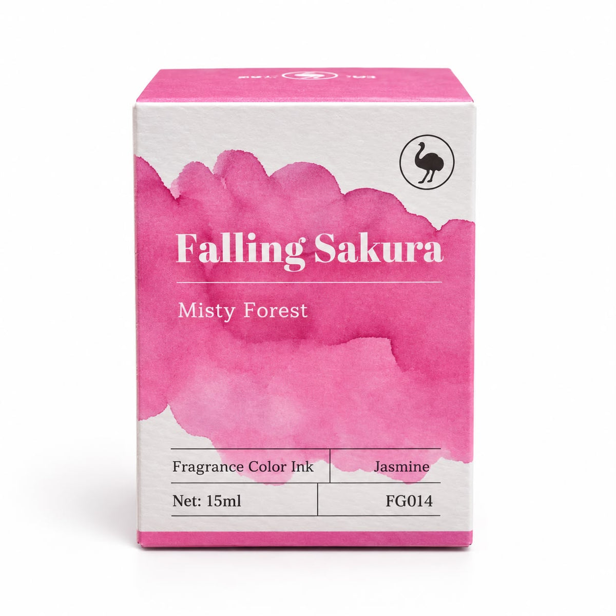 Ostrich Falling Sakura 15ml Scented Fountain Pen Ink – Shading Ink with Jasmine Fragrance