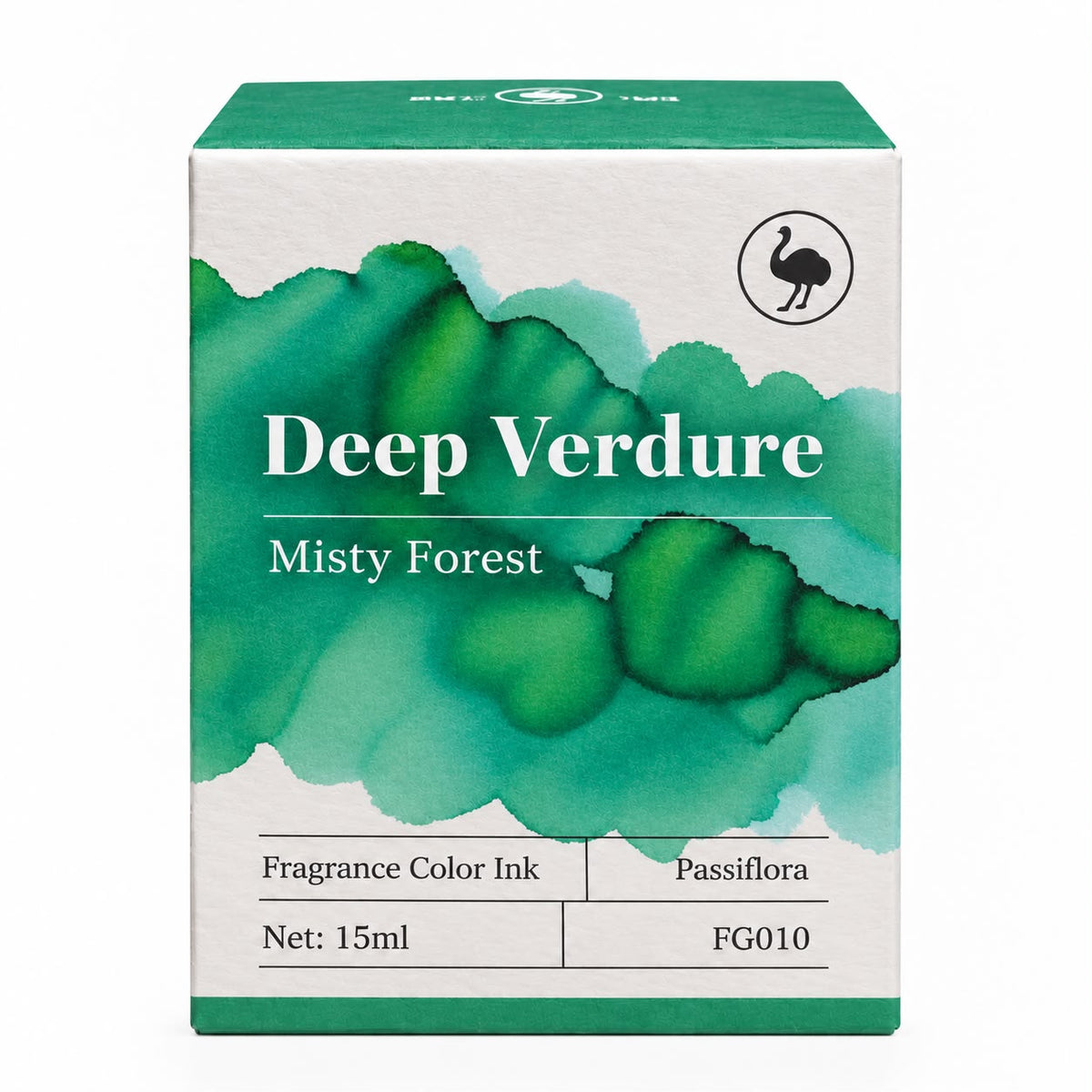 Ostrich Deep Verdure 15ml Scented Fountain Pen Ink – Shading Ink, Misty Forest Collection