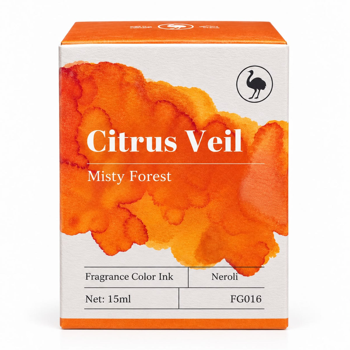 Ostrich Citrus Veil 15ml Scented Fountain Pen Ink – Shading Ink with Neroli Fragrance