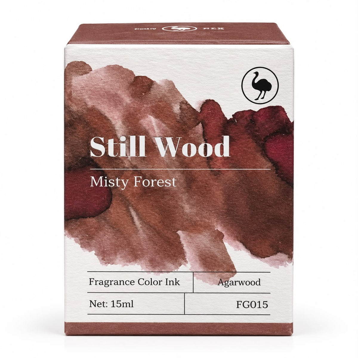 Ostrich Stillwood 15ml Scented Fountain Pen Ink – Chromoshading Ink with Agarwood Fragrance