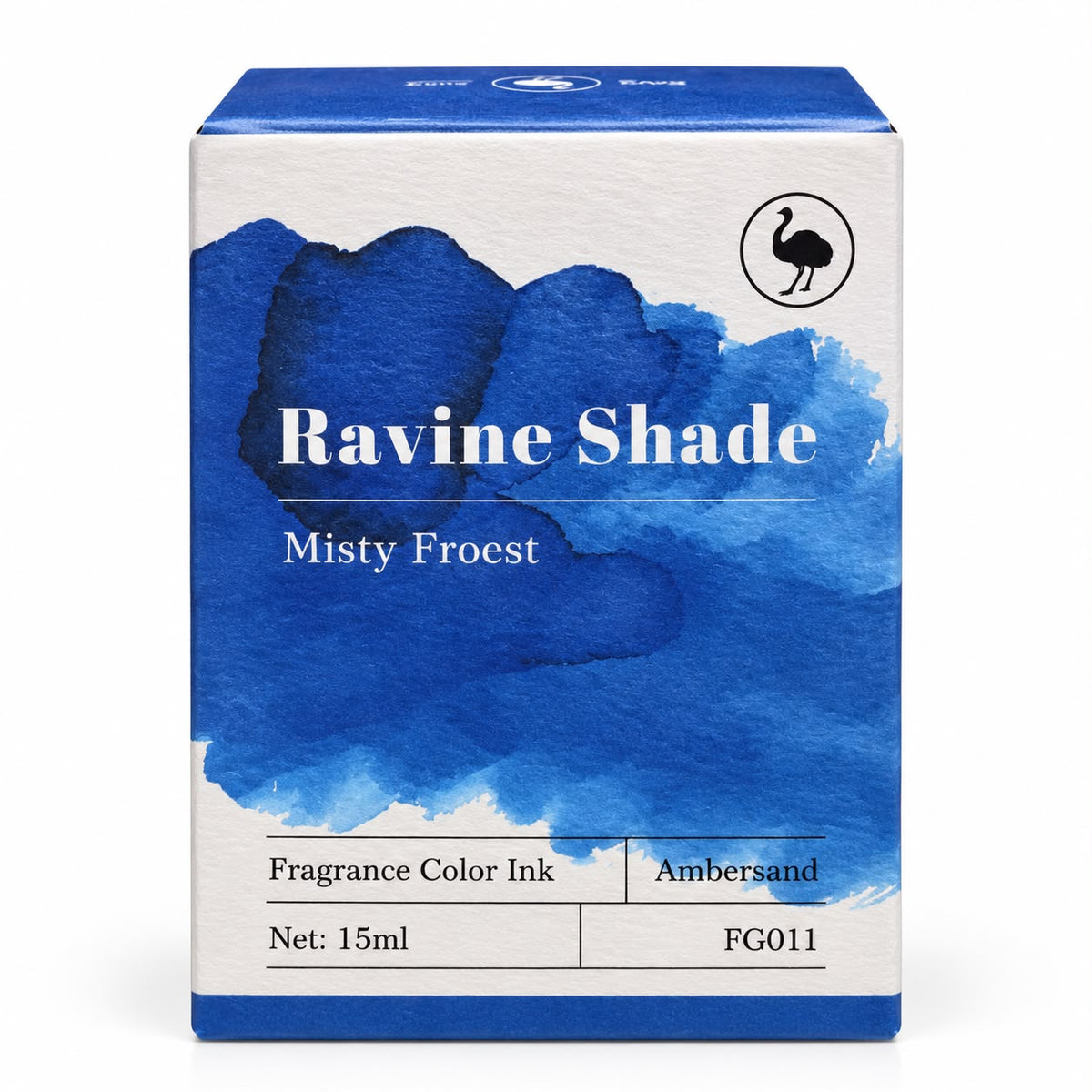 Ostrich Ravine Shade 15ml Scented Fountain Pen Ink – Chromoshading Ink with Amber Sandalwood Fragrance