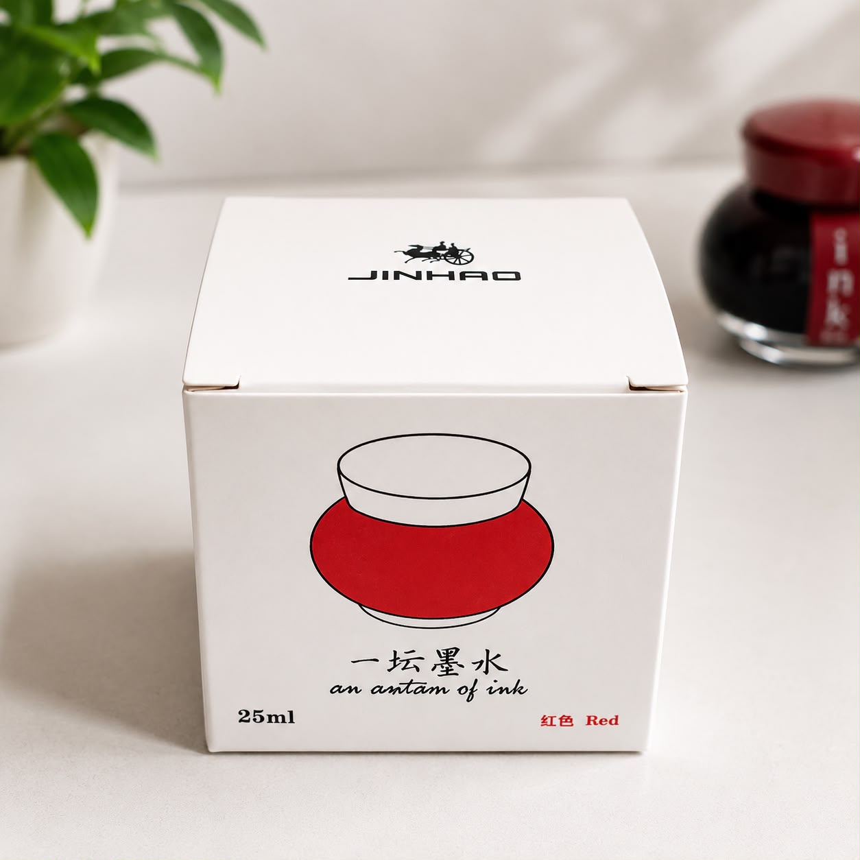 Jinhao 25ml Red Fountain Pen Ink | Water-Based Non-Carbon Ink