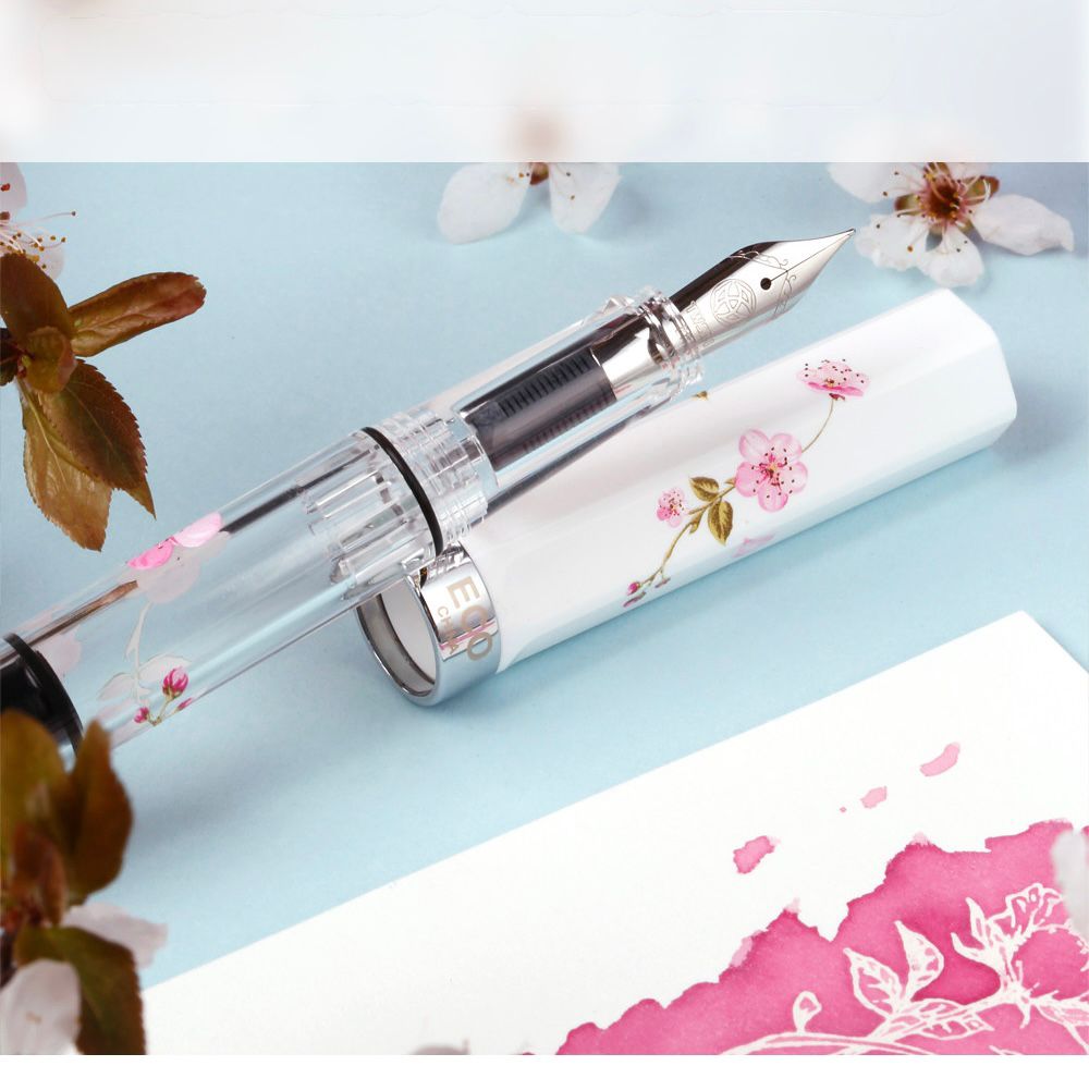 TWSBI ECO Sakura Limited Edition Fountain Pen – Cherry Blossom Floral Design, Piston Filler