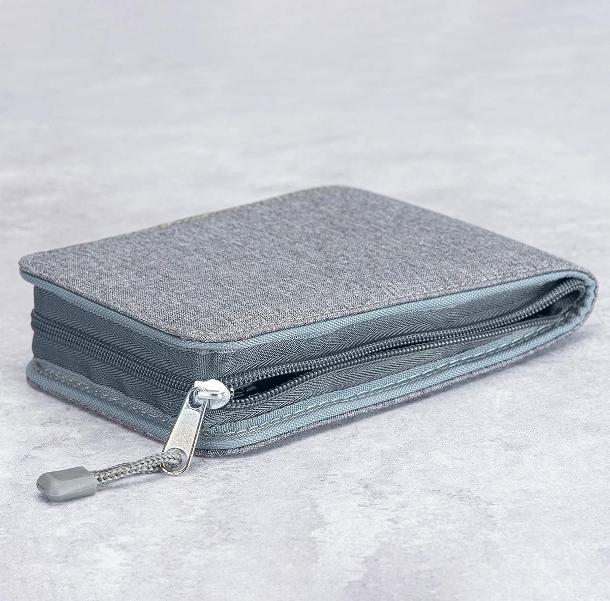 12-Slot Fountain Pen Carrying Case with Zipper – Protective Pen Storage Pouch with Elastic Holders & Divider for Pens