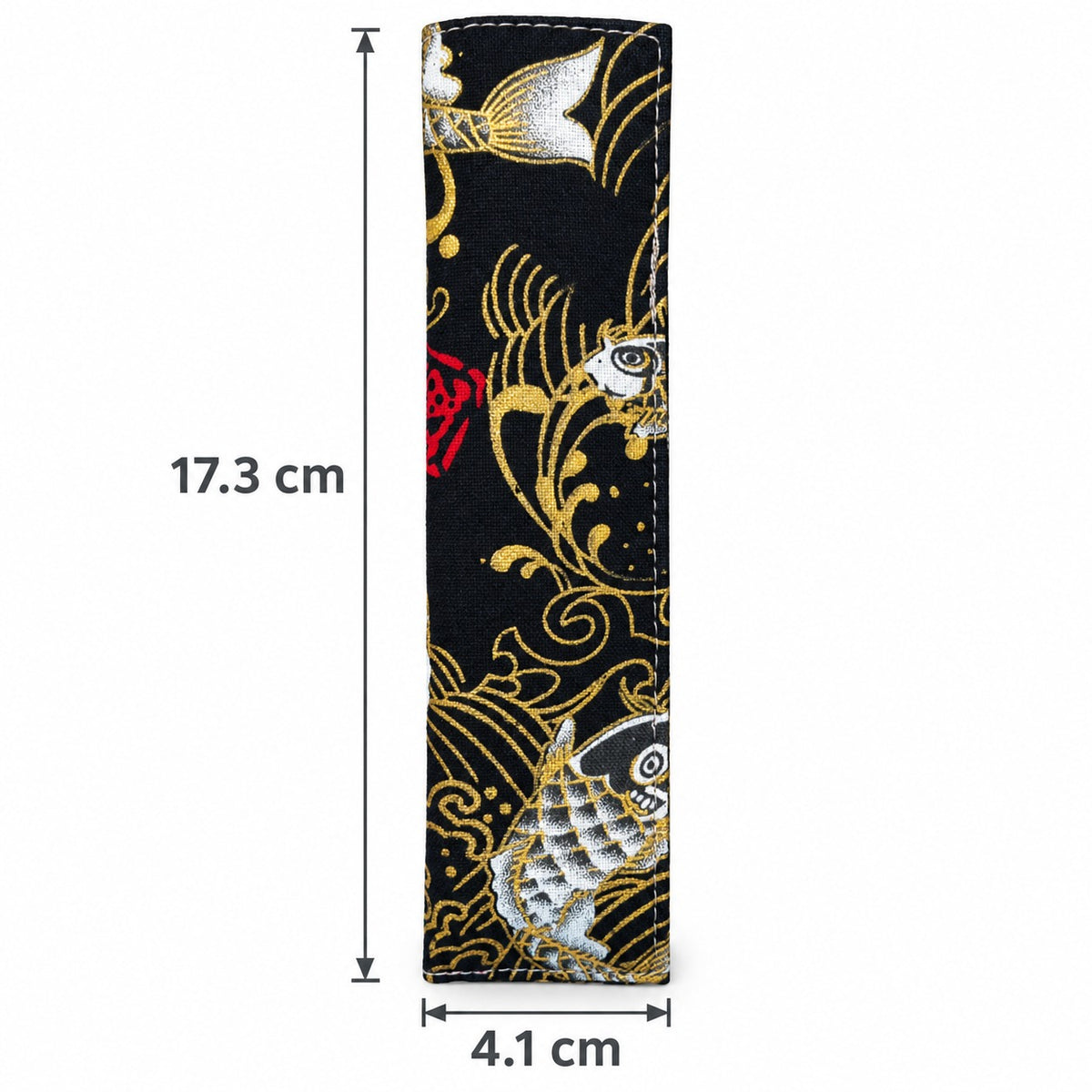 Handmade Pen Sleeve with Gold Foiling – Traditional Chinese Style Fabric Pen Pouch