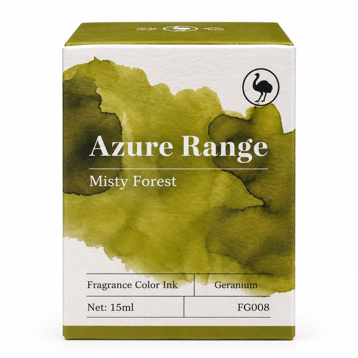 Ostrich Azure Range 15ml Scented Fountain Pen Ink – Shading Ink, Misty Forest Collection