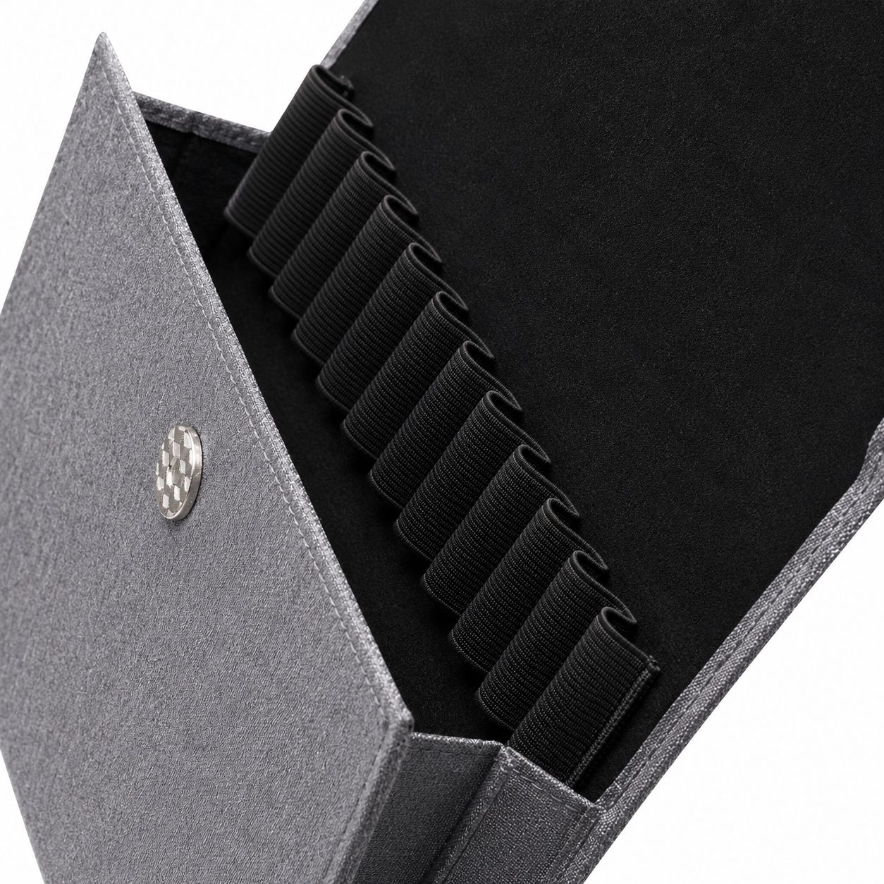 Fountain Pen Case – 12 Slot Fabric Pen Organizer with Magnetic Closure for Fountain Pen Storage & Travel