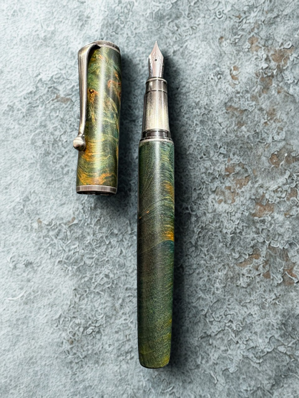 Jinxian Stable Wood & Copper Rod Metal Fountain Pen