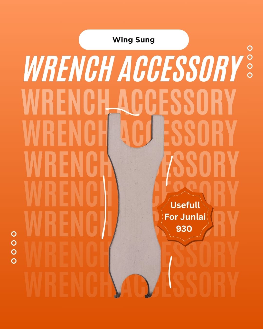 Wing Sung Junlai 930 Original Wrench Tool – Disassembly & Piston Maintenance Accessory (No Fountain Pen Included)