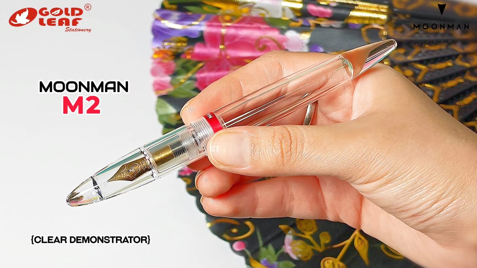 Moonman M2 Acrylic Transparent Eyedropper Fountain Pen – Fine Nib 0.5mm, Large Ink Capacity