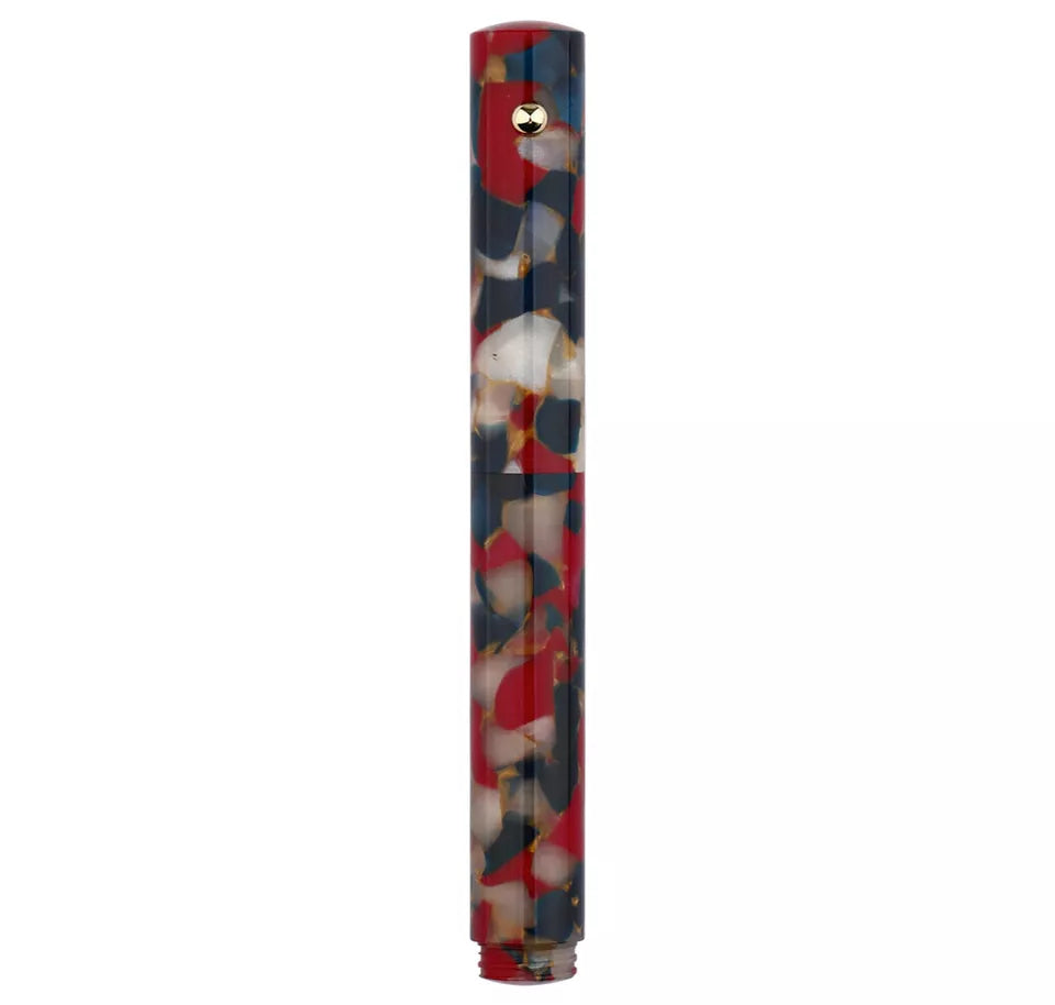 Moonman N8 Convertible Fountain Pen (EF Nib & Glass Nib) - Multicolored Red